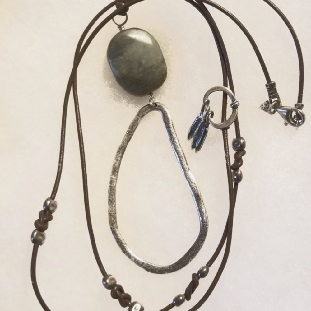 Silpada Sterling Leather Necklace - Picture 5 of 11